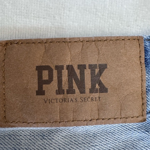 Pink Victoria’s scret.Blue and Silver Jean Shorts with Rhinestone Embellishments - Picture 10 of 14